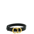 Christian Dior Black Ultrasoft CD Saddle 20mm Belt – Accessorio premium elegante