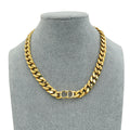 Christian Dior Gold Finish 30 Montaigne Choker Necklace – Accessorio premium elegante