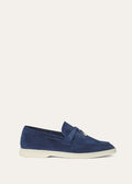 Mocassini Summer Charms Walk in Suède Blu Scuro