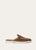 Mocassini Babouche Charms Walk in Suède Marrone