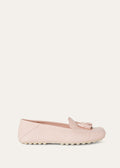 Mocassini Dot Sole Walk in Pelle Prugna Donna
