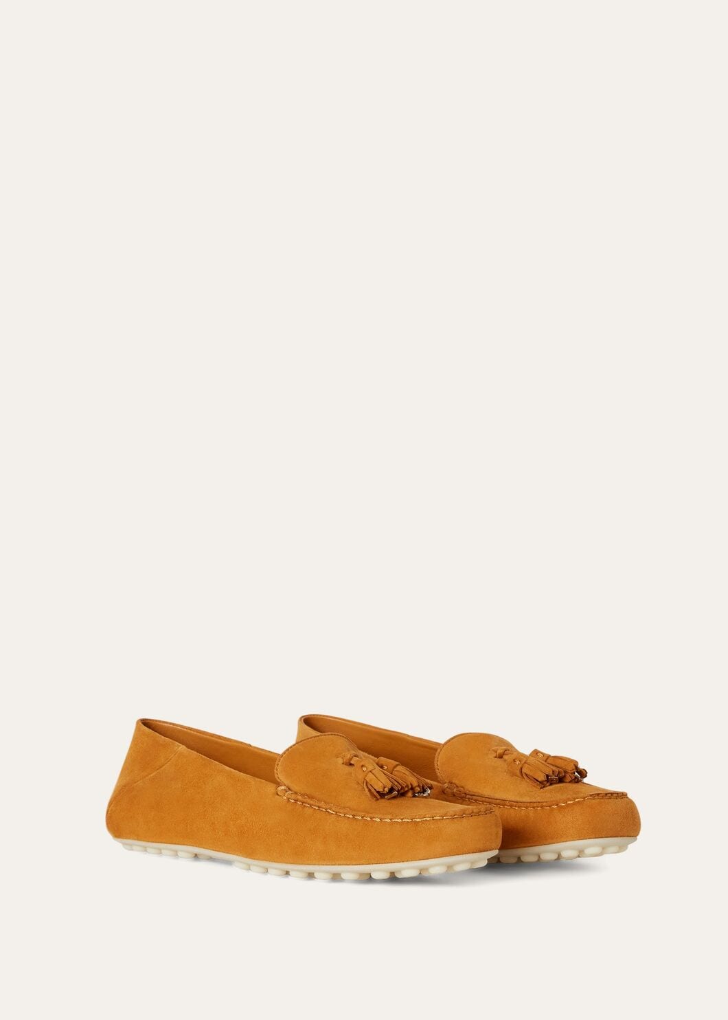 Mocassini Dot Sole Walk in Suède Arancione Donna