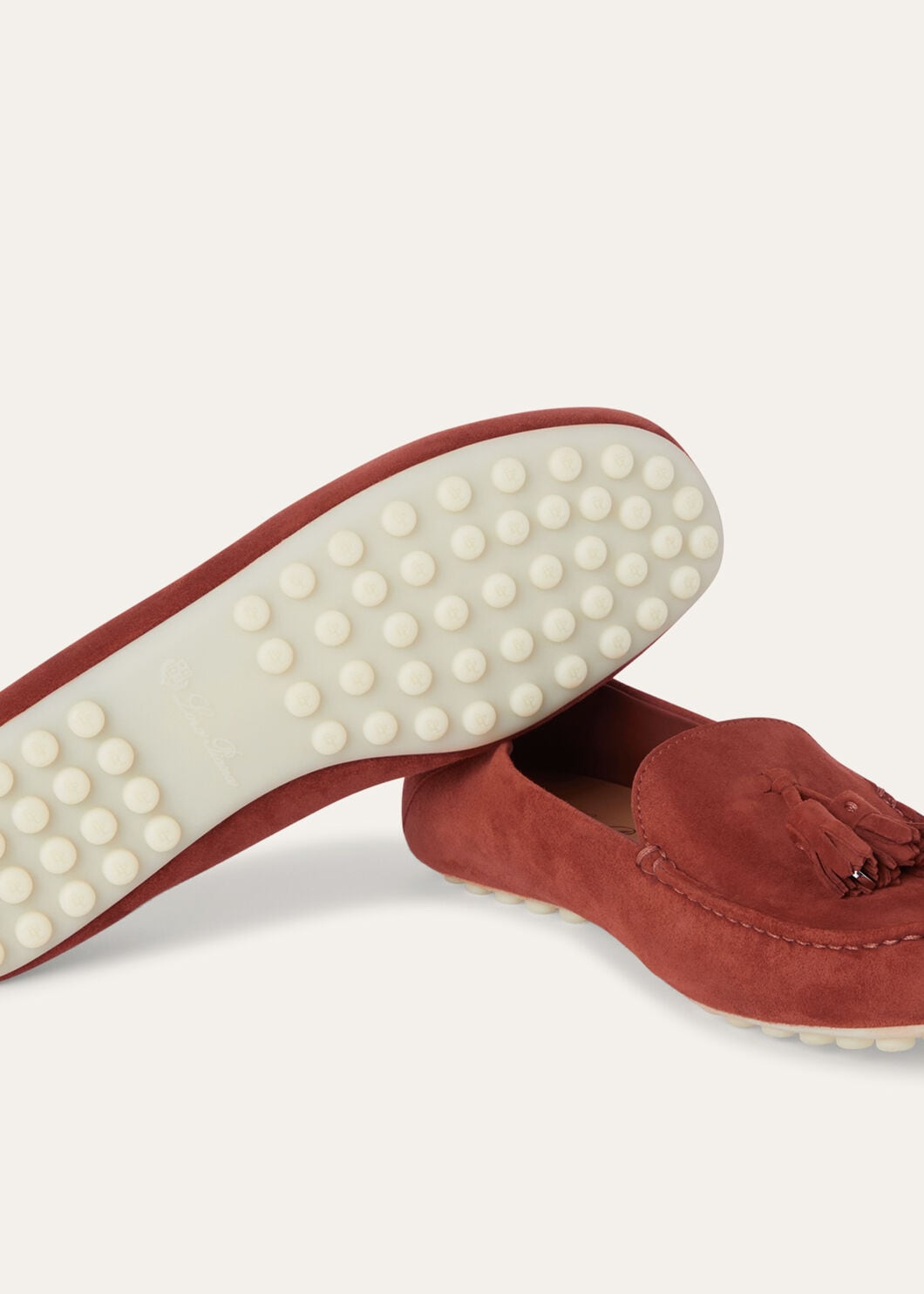 Mocassini Dot Sole Walk in Suède Cannella Donna