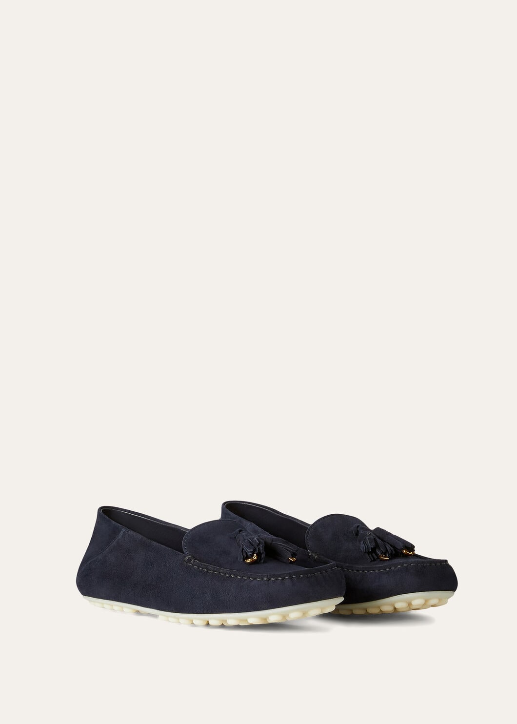 Mocassini Dot Sole Walk in Suède Blu Navy Donna