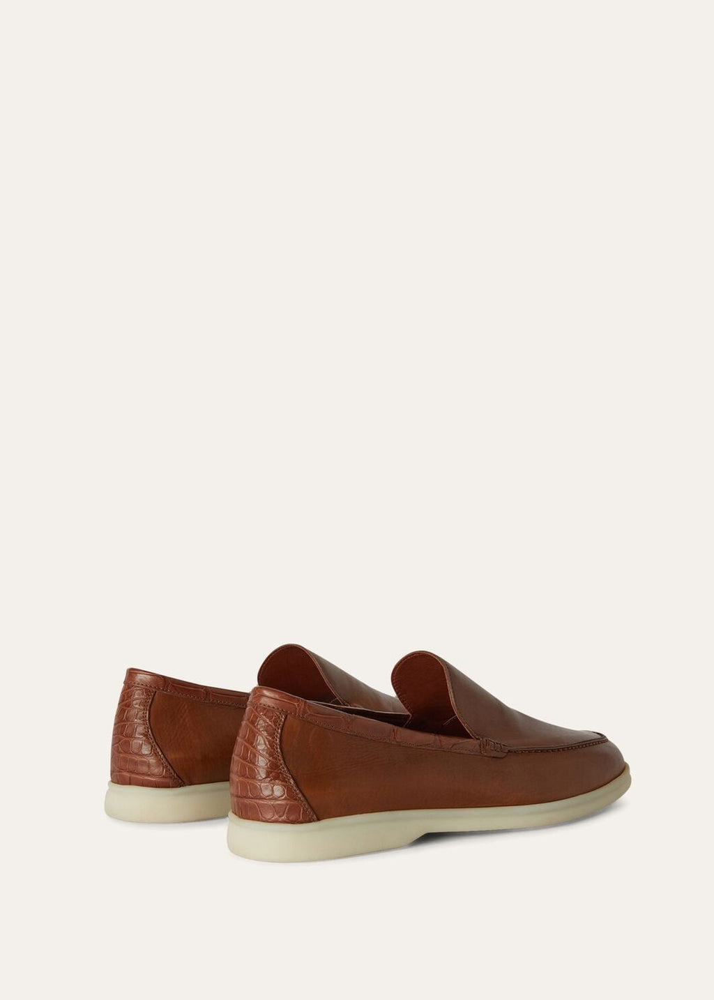 Mocassini Summer Walk in Pelle di Vitello Marrone Uomo