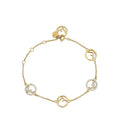 Fendi Gold F is Fendi Bracelet W/ Crystal – Accessorio premium elegante