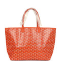 Goyard Goyardine Orange St. Louis PM Tote Bag Palladium Hardware – Accessorio premium elegante