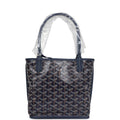 Goyard Goyardine Anjou Navy Blue Mini Bag Palladium Hardware – Accessorio premium elegante
