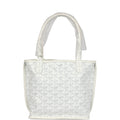 Goyard Goyardine Anjou White Mini Bag Palladium Hardware – Accessorio premium elegante