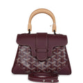 Goyard Saigon Souple Mini Bag Burgundy Goyardine Palladium Hardware – Accessorio premium elegante