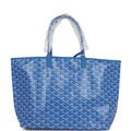Goyard Goyardine Sky Blue St. Louis PM Tote Bag Palladium Hardware – Accessorio premium elegante