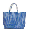 Goyard Goyardine Sky Blue St. Louis GM Tote Bag Palladium Hardware – Accessorio premium elegante