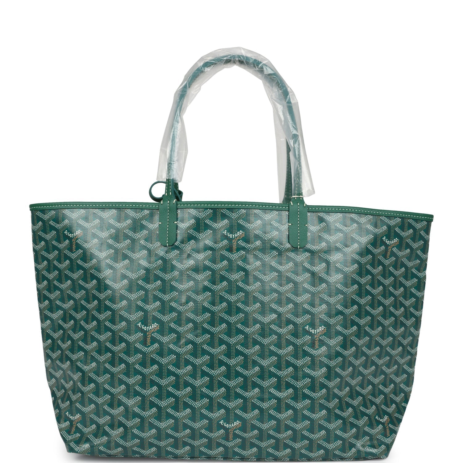 Goyard Goyardine Green St. Louis PM Tote Bag Palladium Hardware – Accessorio premium elegante