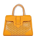 Goyard Saigon Tote Yellow Goyardine Canvas Palladium Hardware – Accessorio premium elegante