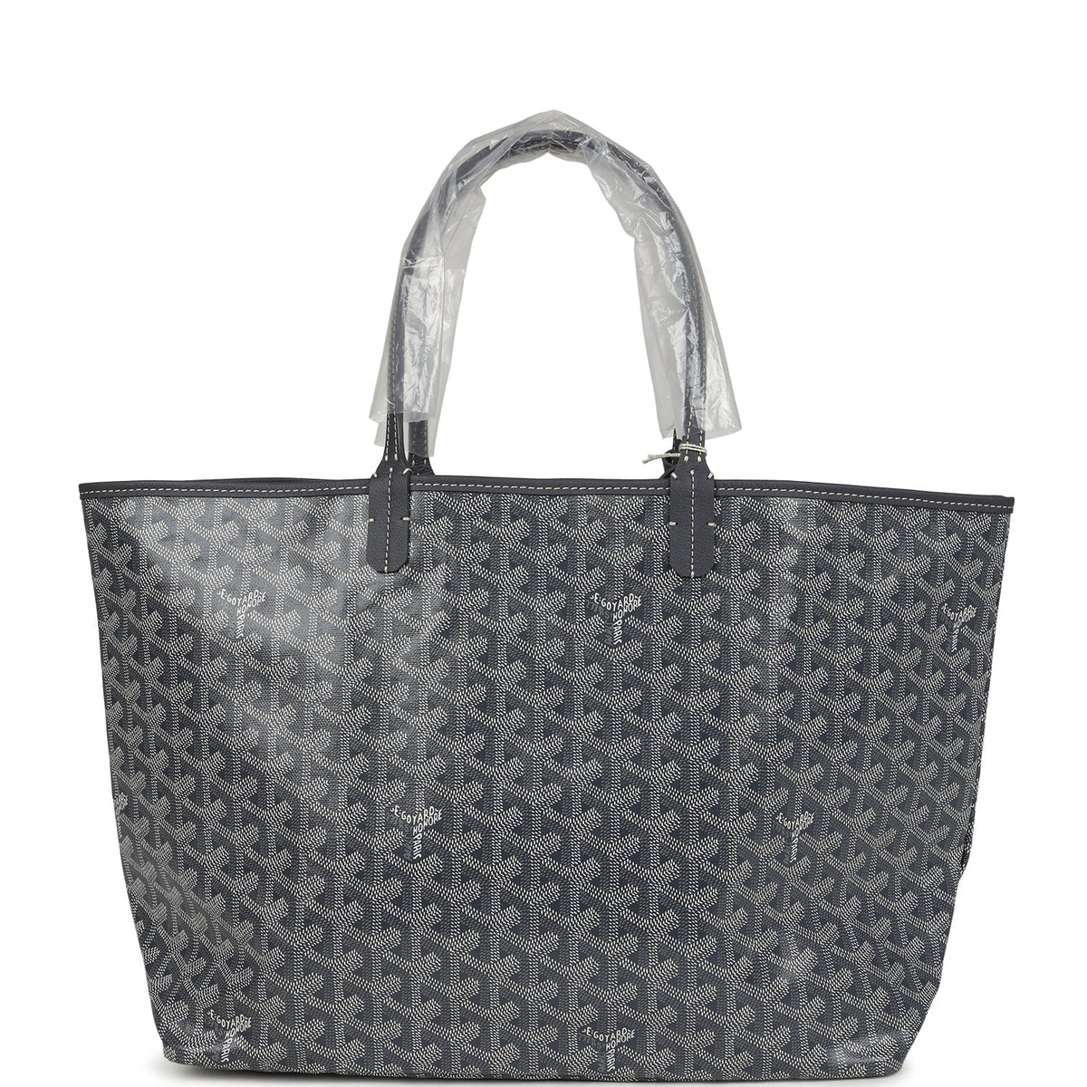 Goyard Goyardine Grey St. Louis PM Tote Bag Palladium Hardware – Accessorio premium elegante
