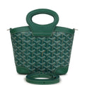Goyard Goyardine Canvas Green Beluga Mini Bag Palladium Hardware – Accessorio premium elegante