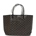 Goyard Goyardine Black St. Louis PM Tote Bag Palladium Hardware – Accessorio premium elegante