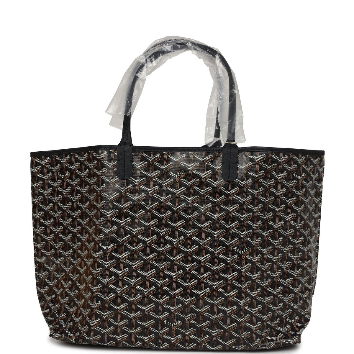 Goyard Goyardine Black St. Louis PM Tote Bag Palladium Hardware – Accessorio premium elegante