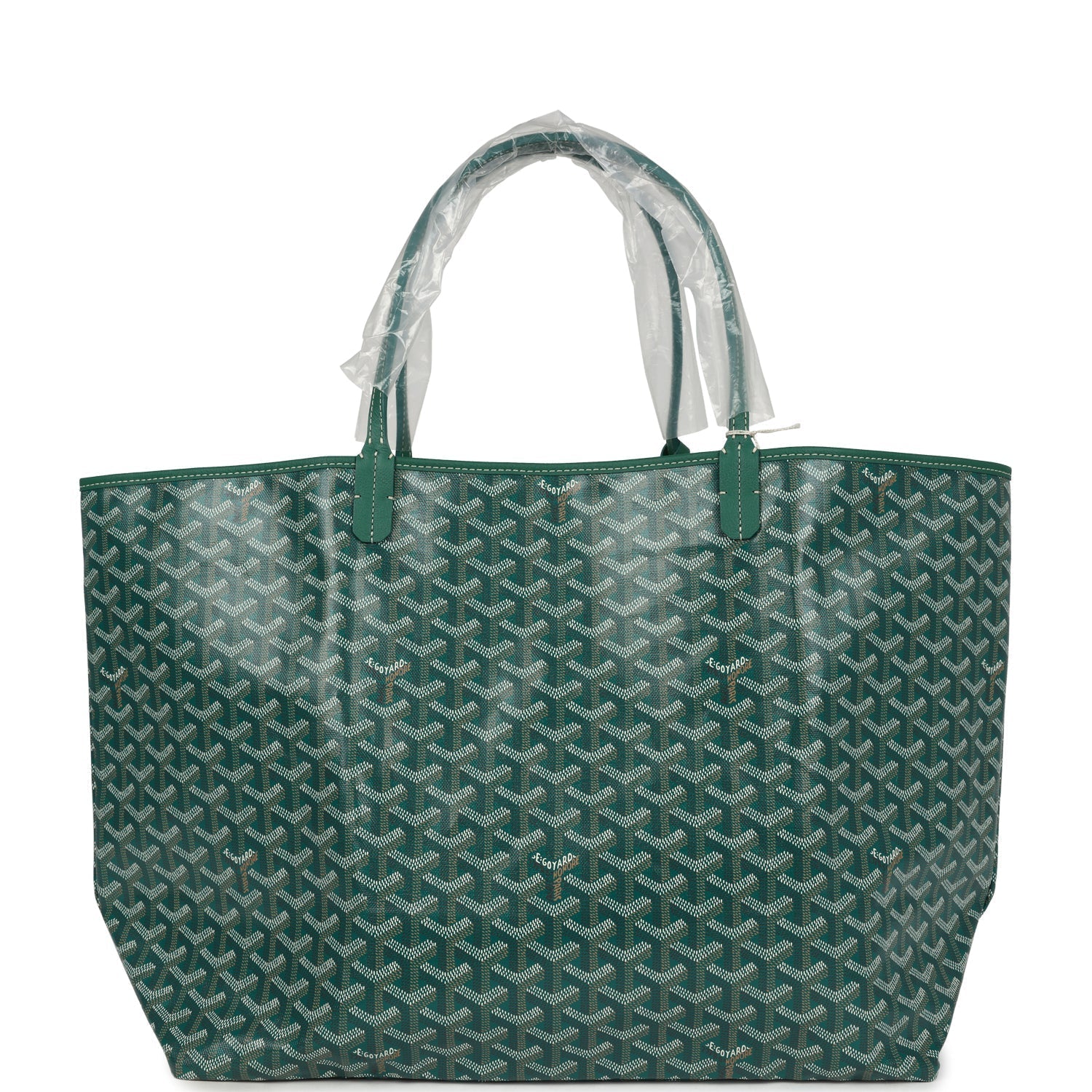 Goyard Goyardine Green St. Louis GM Tote Bag Palladium Hardware – Accessorio premium elegante
