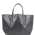 Goyard Goyardine Navy Saint Louis GM Tote Bag Palladium Hardware – Accessorio premium elegante