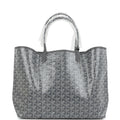 Goyard Goyardine Grey St. Louis PM Tote Bag Palladium Hardware – Accessorio premium elegante