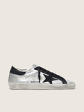 Golden Goose Super-Star Uomo in Pelle Argentata