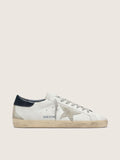 Golden Goose Super-Star Uomo con Stella in Suede e Talloncino Blu