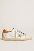 Golden Goose Super-Star Uomo con Stella in Suede e Talloncino Marrone