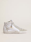 Golden Goose Slide Uomo in Pelle con Dettagli in Camoscio