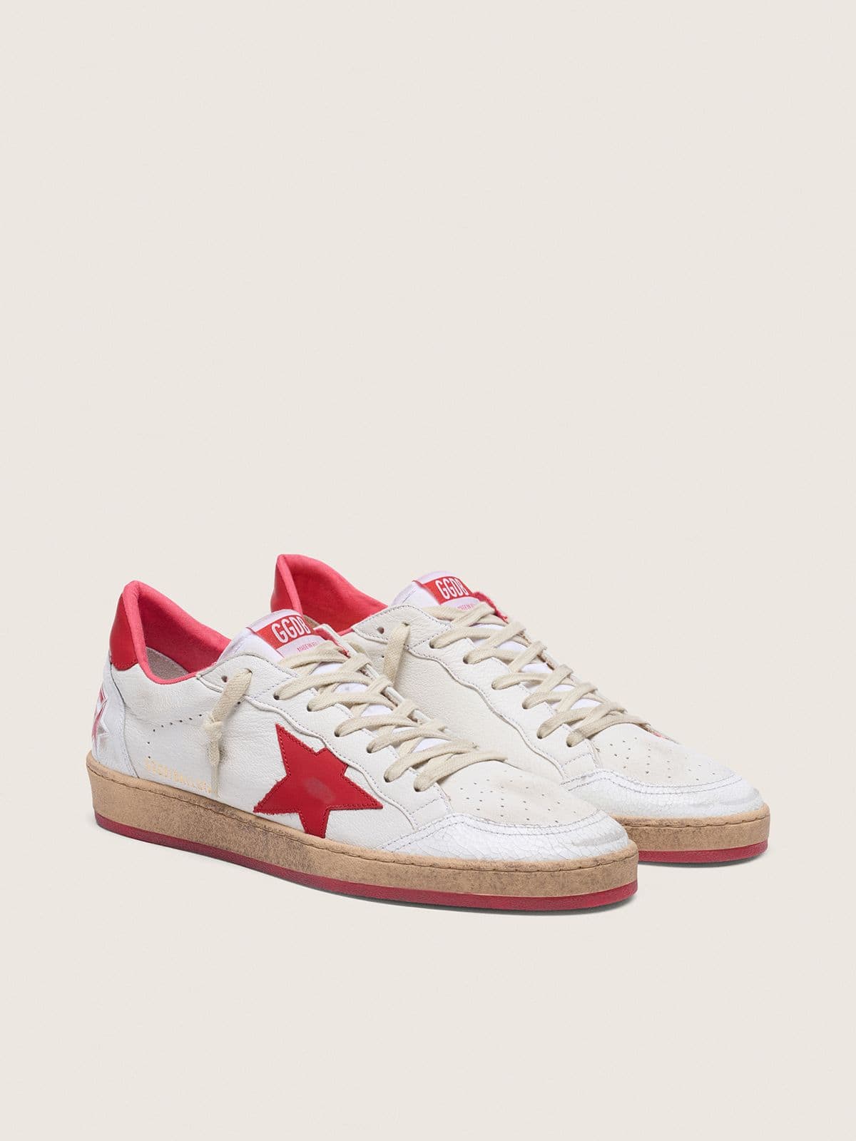 Golden Goose Ball Star Uomo Bianche in Pelle