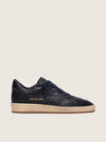 Golden Goose Ball Star Uomo in Pelle Blu Navy con Stella in Pelle Ton sur Ton
