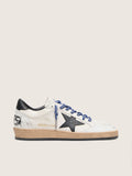 Golden Goose Ball Star Uomo Ltd in Nappa Bianca con Stella e Talloncino in Pelle Neri