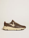 Golden Goose Running Sole in Nylon e Pelle con Stella in Tpu e Talloncino in Nabuk
