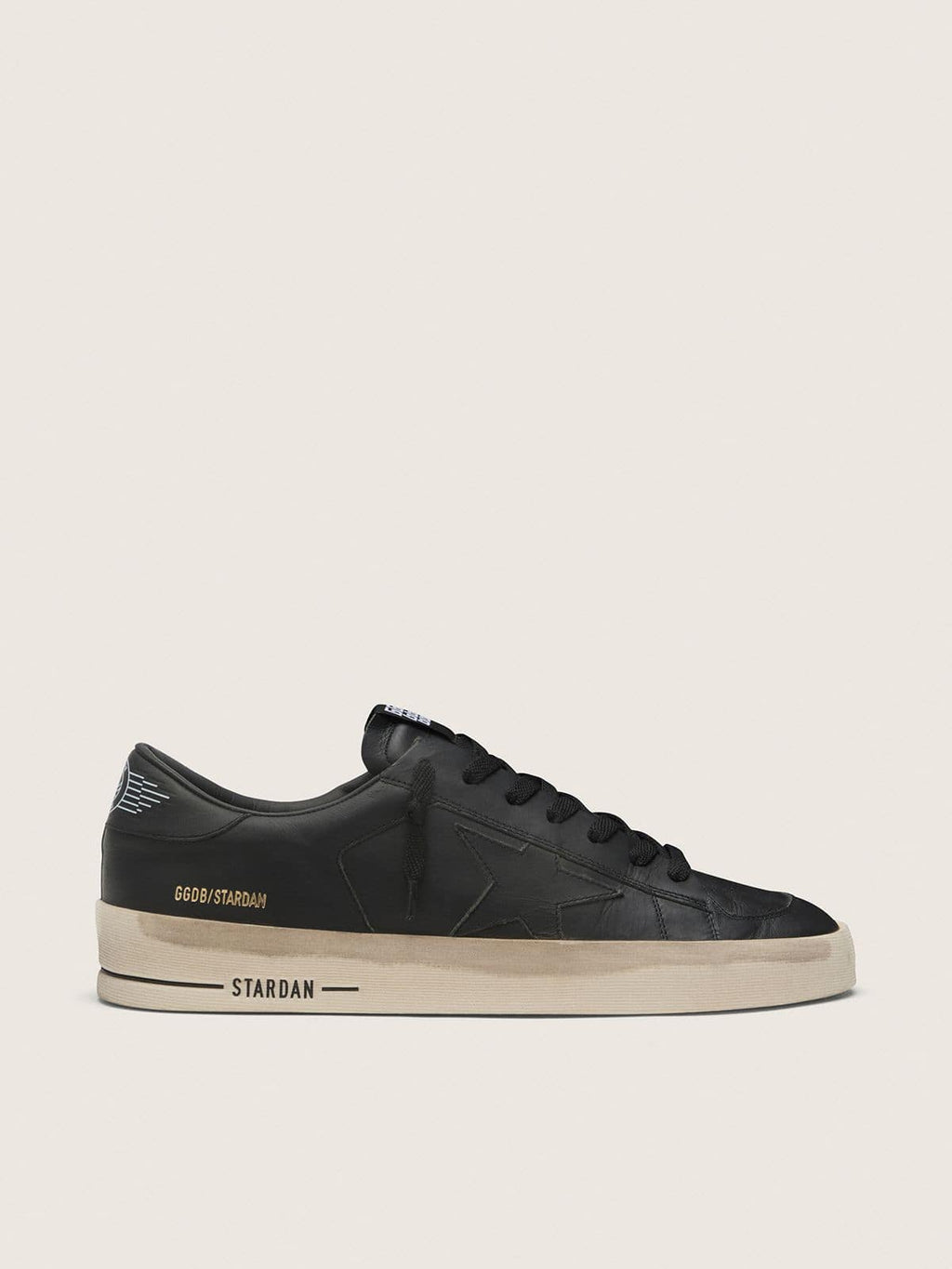 Golden Goose Stardan Uomo in Pelle Total Black