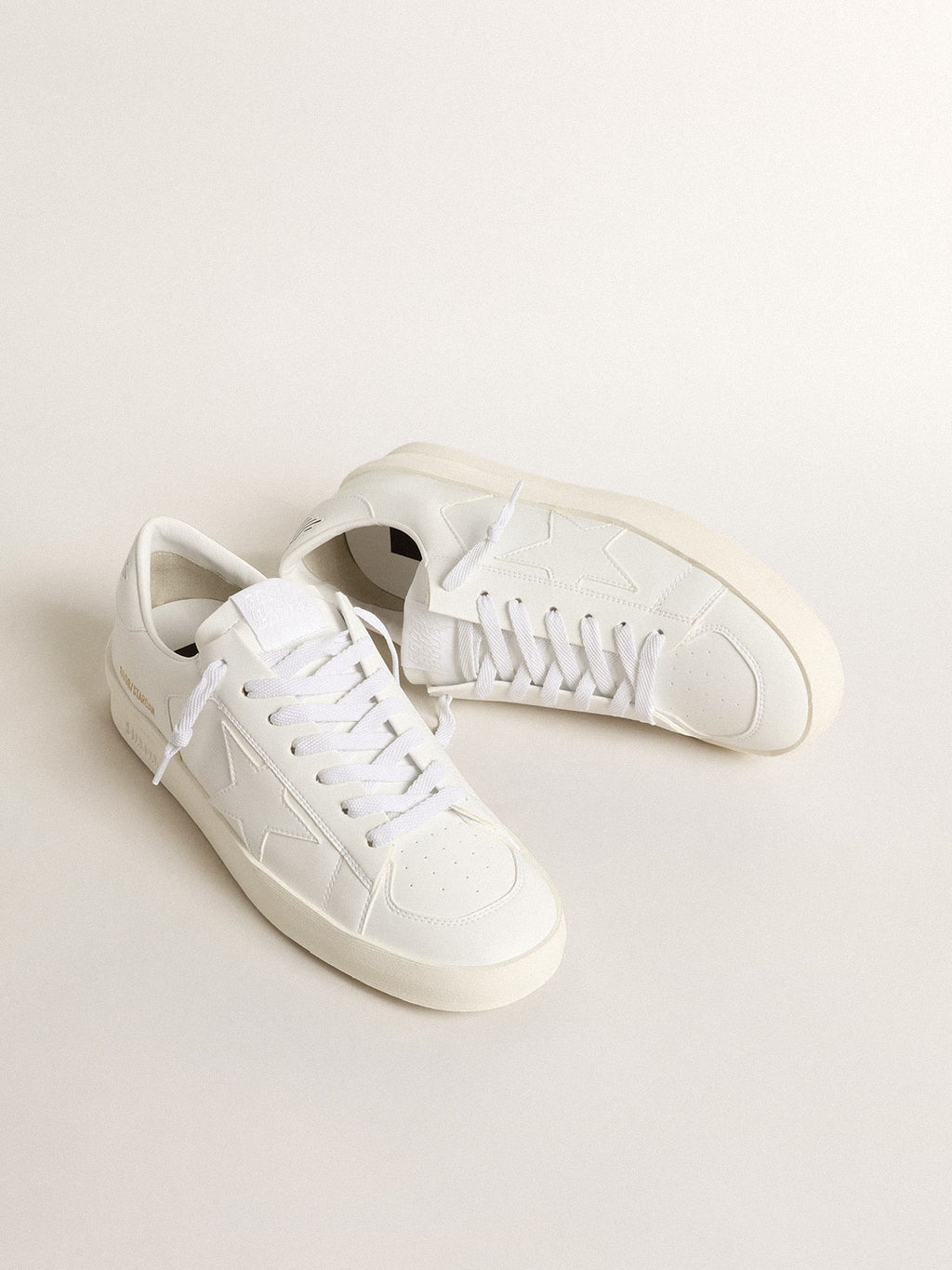 Golden Goose Stardan Uomo Bio Based con Stella e Talloncino Bianchi