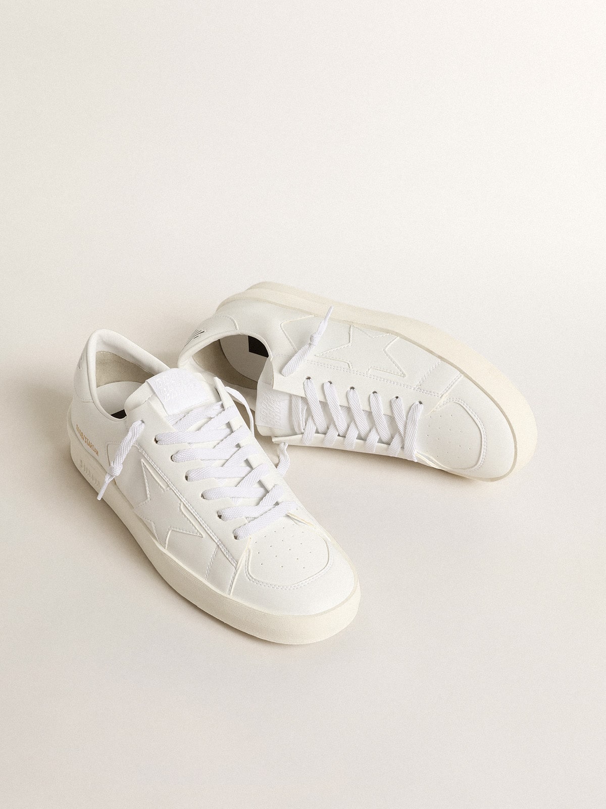 Golden Goose Stardan Uomo Bio Based con Stella e Talloncino Bianchi
