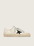 Golden Goose V Star in Nappa con Stella in Pelle Nabuk Nera
