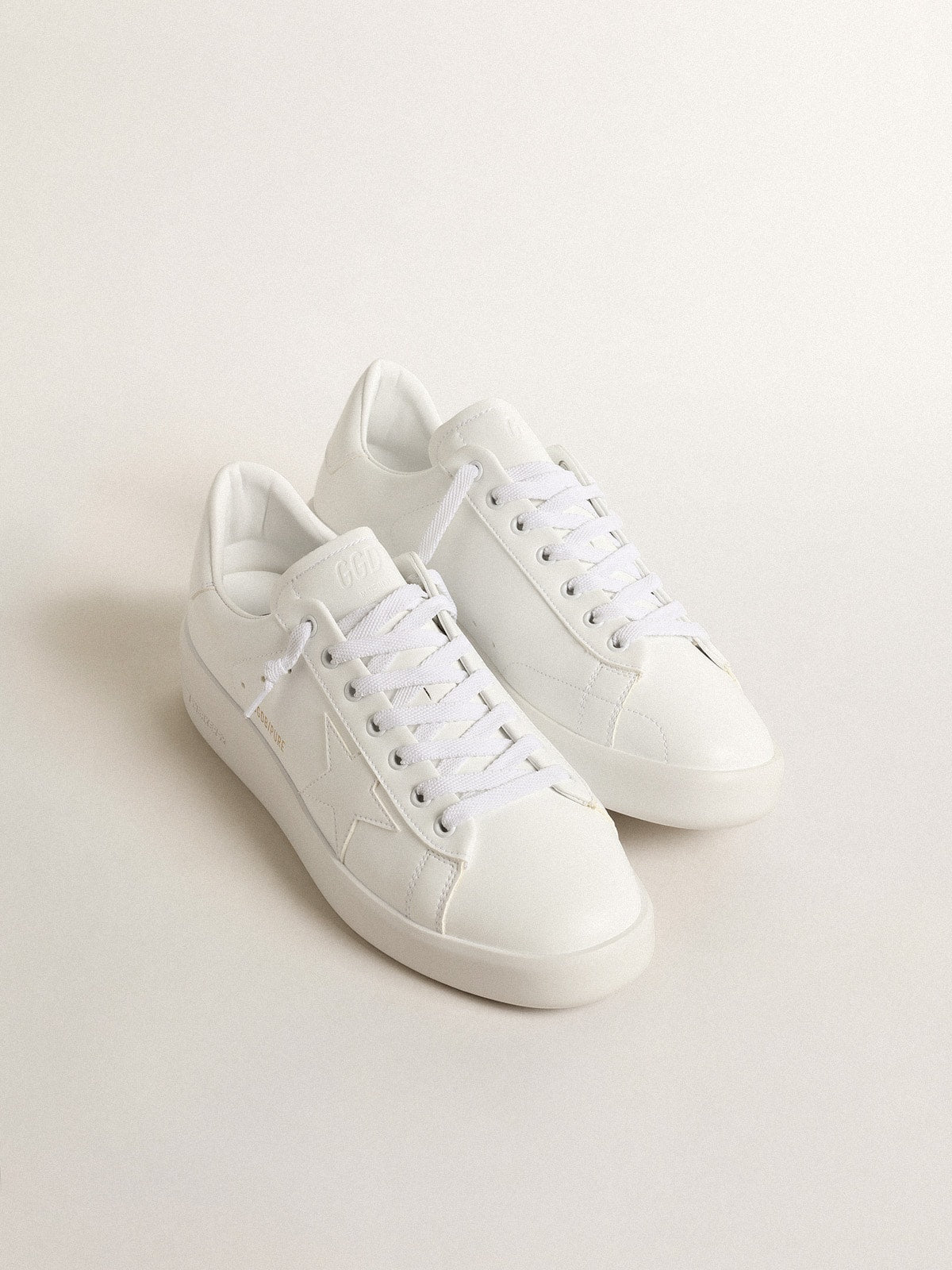 Golden Goose Purestar Uomo Bio Based con Stella e Talloncino Bianchi
