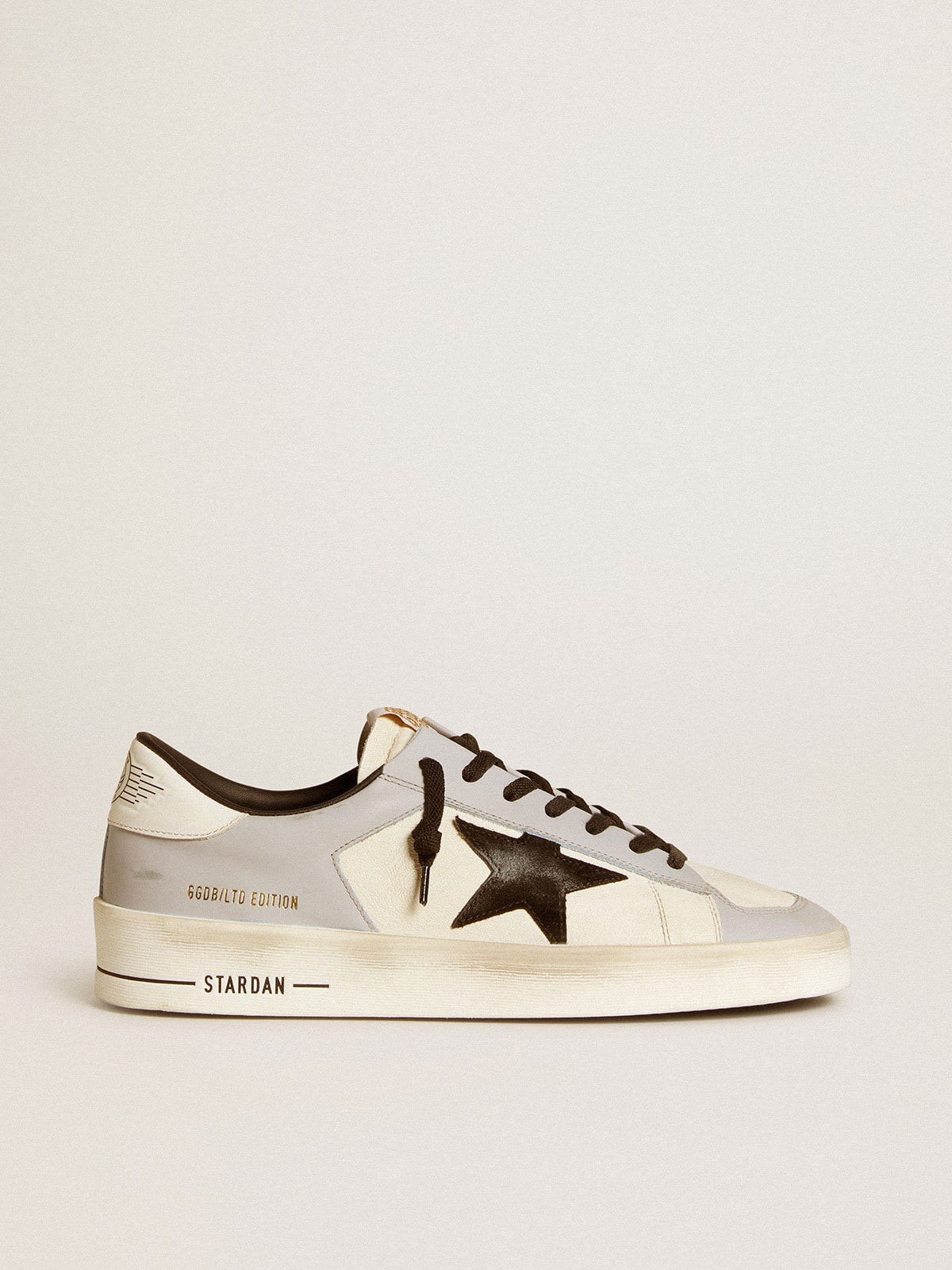 Golden Goose Stardan Ltd Uomo in Nappa e Pelle con Stella in Suede e Talloncino in Pelle
