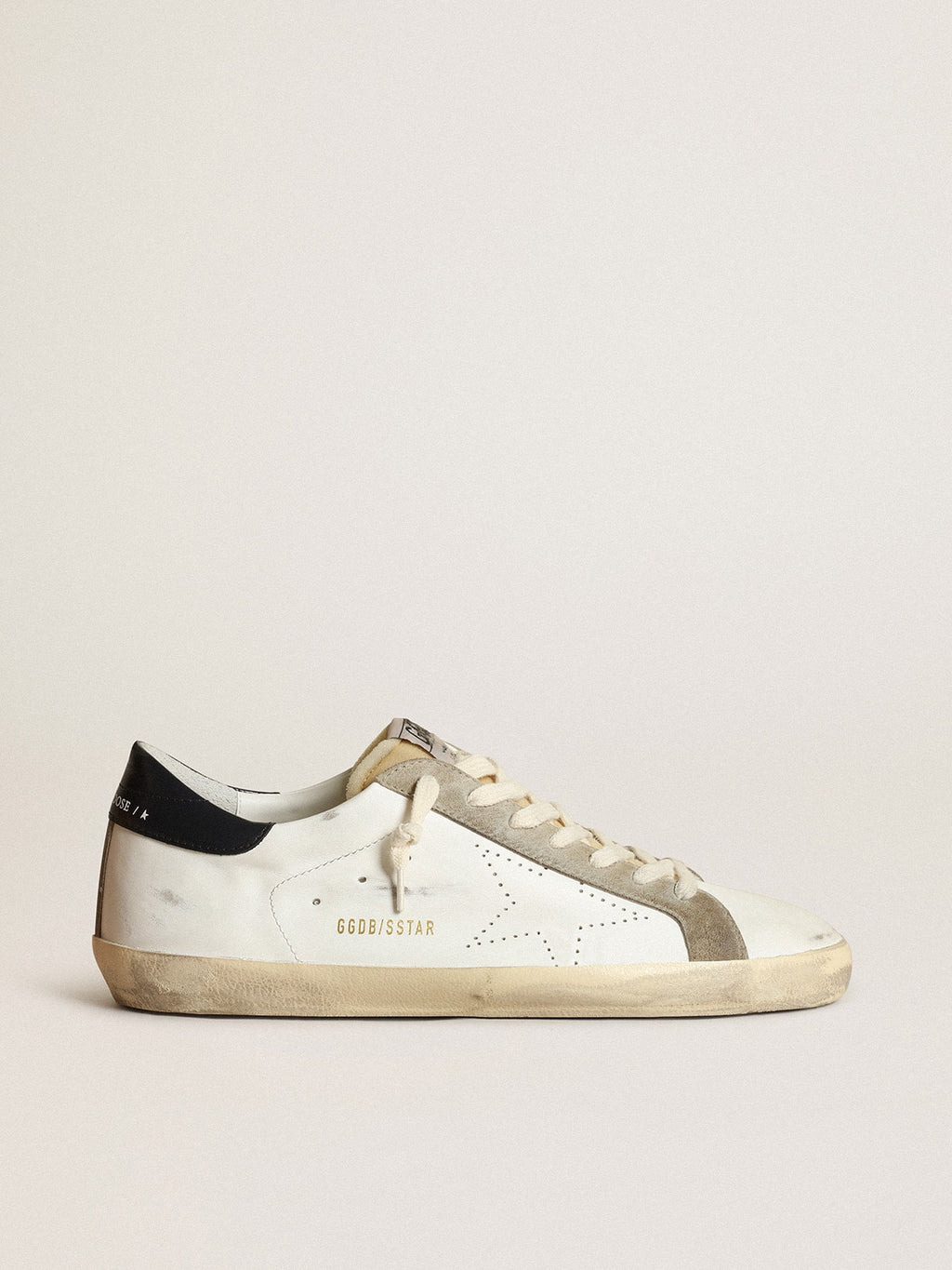 Golden Goose Super-Star Uomo con Stella Traforata e Talloncino Blu