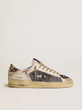 Golden Goose Stardan Uomo in Nappa e Rete con Talloncino in Cavallino Leopardato