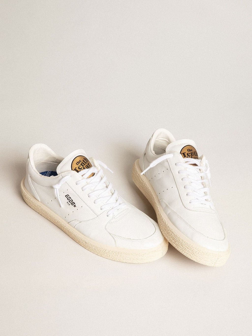 Golden Goose Tenth Star Uomo in Pelle Bianca