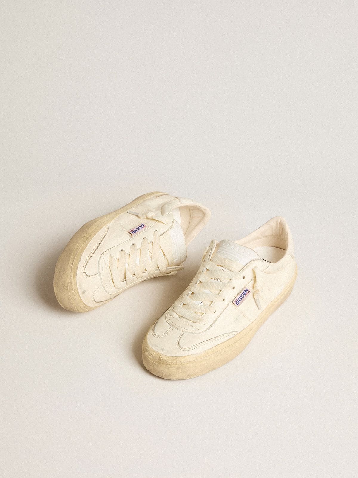 Golden Goose Soul Star in Nappa Bianca con Talloncino in Pelle Bianca