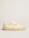 Golden Goose Soul Star in Nappa Bianca con Talloncino in Pelle Bianca