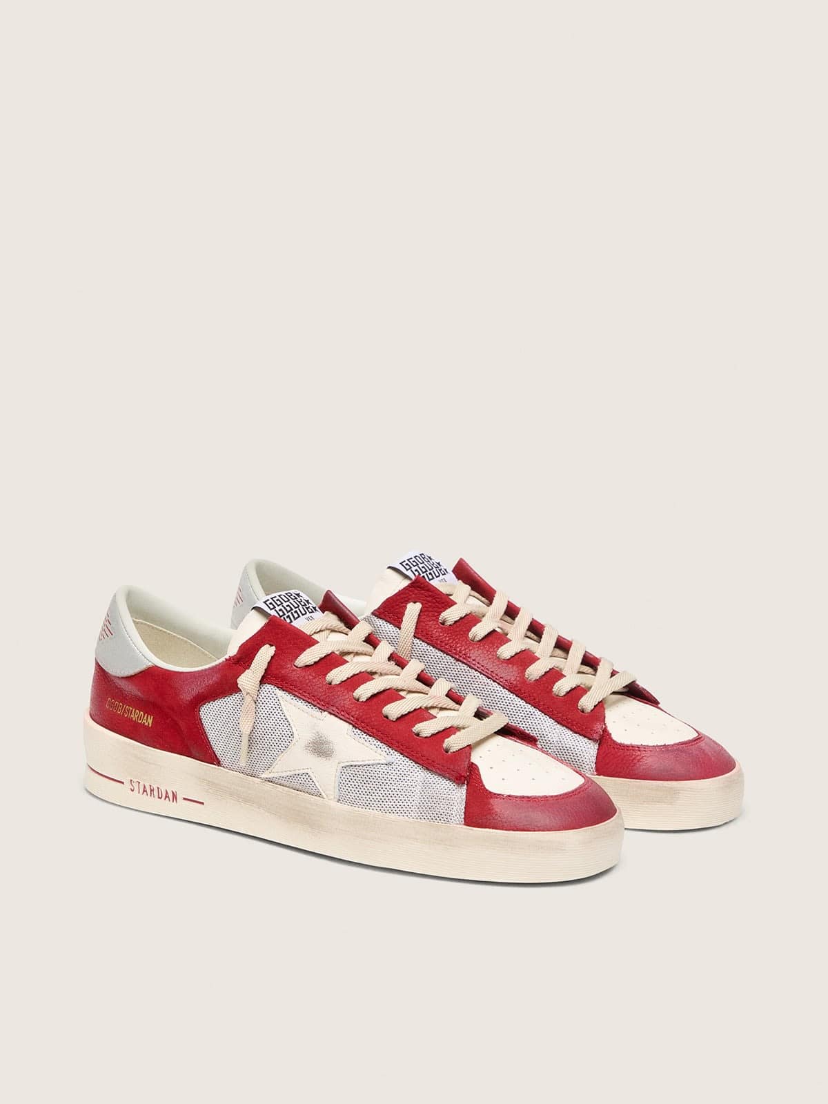 Golden Goose Stardan  Uomo in Rete e Nabuk con Stella in Nappa e Talloncino in Pelle