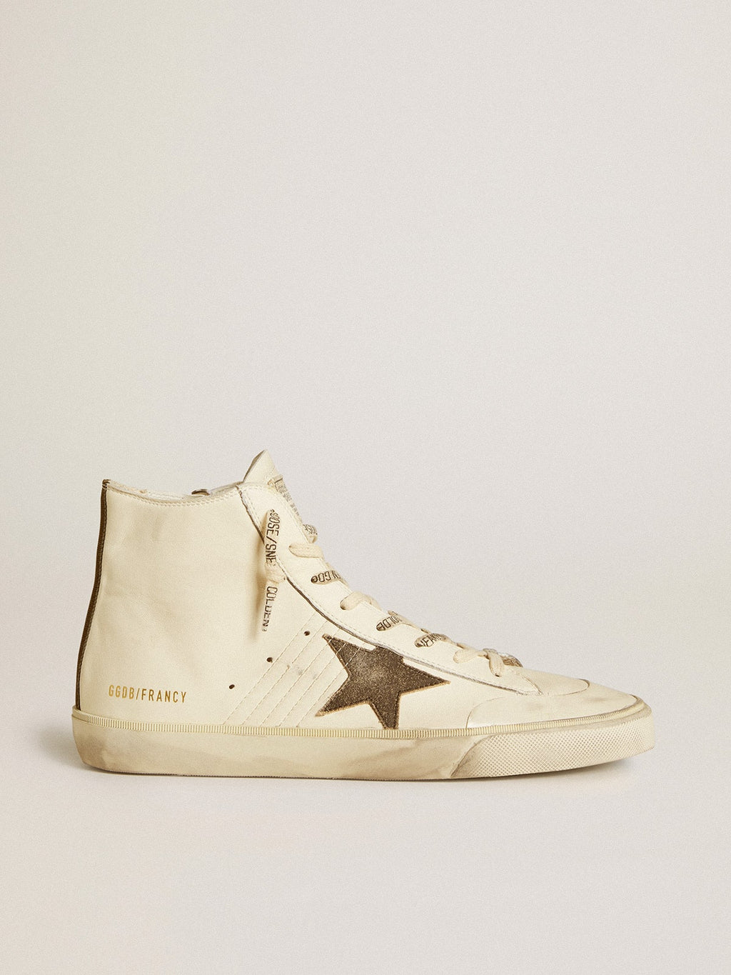 Golden Goose Francy Penstar in Nappa con Stella in Suede Nero e Talloncino in Cotone