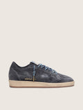 Golden Goose Ball Star Uomo in Suede Traforato Blu Scuro e Stella in Suede Blu Scuro