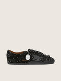 Golden Goose True-Star Uomo in Suede Nero con Cristalli Swarovski e Stella in Pelle Nera