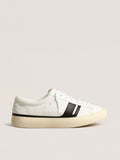 Golden Goose Sneaker Yatay Model 1b Sostenibile con Tomaia Bio Based Bianca e Y Nera