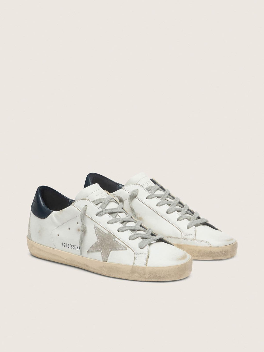 Golden Goose Super-Star Donna con Stella in Suede e Talloncino Blu